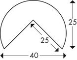Hoekbescherming kunststof - Ø40mm type A - zelfklevend of magnetisch
