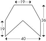 Hoekbescherming PU-schuim 36x40mm type AA - zelfklevend