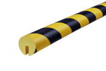 Randbescherming kunststof - stootrand met sleuf voor scherpe randen - Ø40mm type B