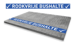 Wegmarkering Rookvrije Bushalte - wegenverf