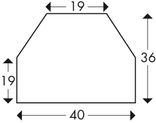 Stootbescherming PU-schuim 40x36mm type CC - zelfklevend