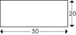 Flächenschutzprofil Typ D aus PU-Schaum, 50 × 20 mm