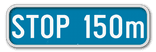 Panneau G2000 - G type Ib - Indication d'une distance