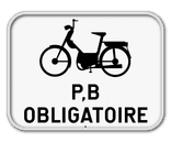 Panneau G2000 - M14 - Obligation pour les deux roues de classe B