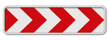 Panneau G2000 - Type Va - Balisage d'un virage