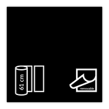 Vinyle noir brillant - Amovible