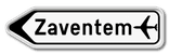 Panneau G2000 - F33a - Signal de direction à distance (gauche)