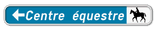 Panneau G2000 - F34b1 - Signal de direction : itinéraire conseillé à des catégories déterminées d'usagers