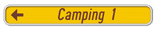Panneau G2000 - F37 - Hôtel, restaurant, camping - Gauche