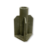 Socle en plastique pour poteau Ø 51 mm ou Ø 76 mm - 270 x 270 mm