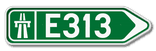 Panneau G2000 - F31 - Itinéraire par autoroute - Droite