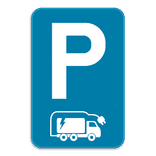 Parkeerbord Elektrische Vrachtwagen