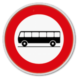 Panneau G2000 - C22 - Accès interdit aux conducteurs d'autocars
