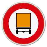 Panneau G2000 - C24a - Accès interdit aux conducteurs de véhicules transportant des marchandises dangereuses