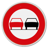 Panneau G2000 - C35 - Dépassement interdit