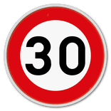 Panneau G2000 - C43 - Vitesse maximale 30 km/h