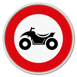 Panneau G2000 - C6 - Accès interdit aux conducteurs de quads