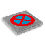 Parkeertegel 300x300mm - Parkeren verboden E3