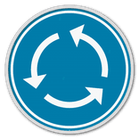 Panneau d'obligation G2000 D5 - Sens giratoire obligatoire