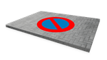Marquage routier - panneau de signalisation rond