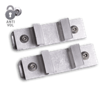 Plaques de fixation antivol pour support variable - jeu de 2 pièces