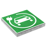 Dalle de signalisation pour borne de recharge – 300 x 300 mm