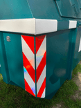 Containermarkering rood/wit klasse 2 (set 2 stuks)