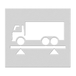 Pochoir zone de pesée camion - plusieurs dimensions