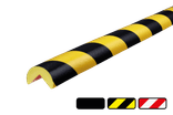 Hoekbescherming - kunststof stootbescherming Ø40mm type A - zelfklevend of magnetisch
