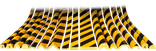 Hoekbescherming kunststof Ø60mm - lengte 1 meter - reflecterend/schroefbaar