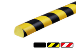 Stootbescherming kunststof - zelfklevend stootprofiel voor vlakke oppervlakken - 40x30mm type C