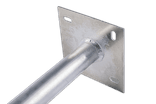 Verkeersbordpaal aluminium -  Ø48x500mm - met bodemplaat