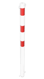 Poteau de guidage 60x1400mm en acier galvanisé avec anneaux réfléchissants