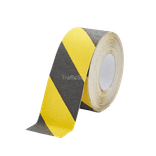 Vloertape geel/zwart of rood/wit anti-slip - rol 18,3 meter