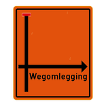 Informatiebord 1100x1300 reflecterend met je eigen opdruk