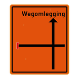 Informatiebord 1100x1300 reflecterend met je eigen opdruk