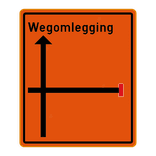 Informatiebord 1100x1300 reflecterend met je eigen opdruk