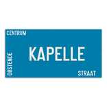 Personaliseerbaar straatnaambord Oostende