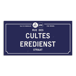 Personaliseerbaar Brussels straatnaambord