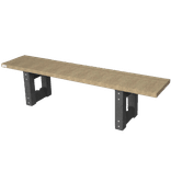 Banc public sans dossier - Bicolore - Modèle London