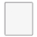 Panneau de signalisation vierge en aluminium grand format – 1100 x 1300 mm