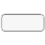Panneau de signalisation vierge horizontal en aluminium - 500 x 200 mm