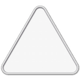 Panneau de signalisation vierge triangulaire en aluminium - 400, 700 ou 900 mm