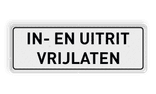 Bord in- en uitrit vrijlaten - reflecterend