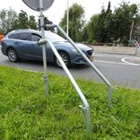 Schoorpaal staal - 1500mm - buis Ø48mm