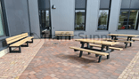 Parkbank met rugleuning - Bicolor - type London