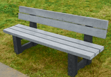 Parkbank - met rugleuning - Type London - Tweekleurig