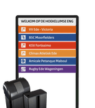 Informatiebord sportpark - Portaalsysteem TS-50/100 max. 7 panelen - reflecterend