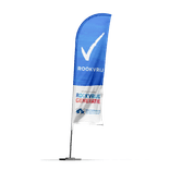 Beachflag 800x2200mm - Rookvrije Generatie