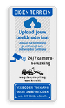 Toegangsbord bedrijf met logo, wegsleepregeling en camerabewaking - reflecterend